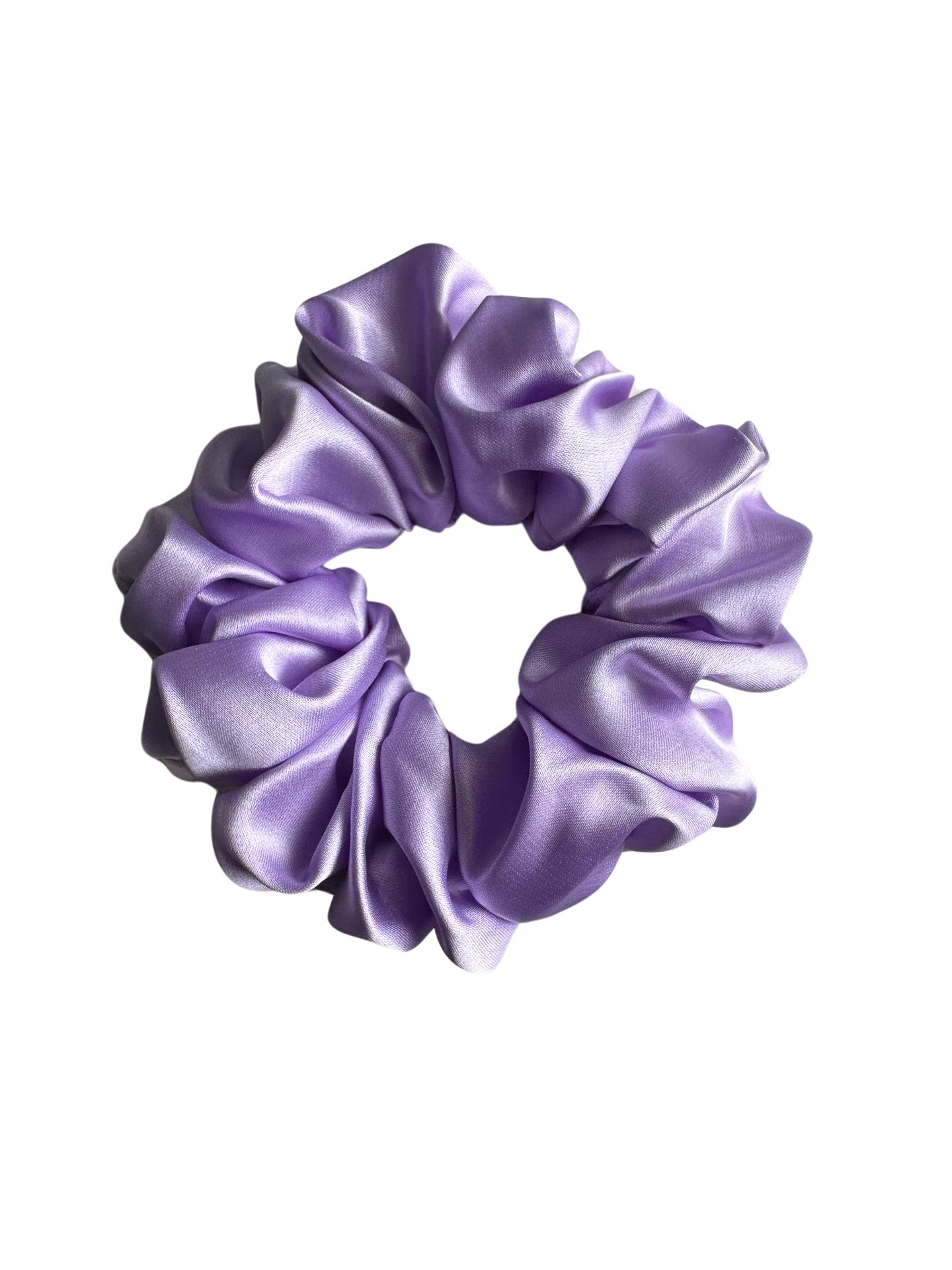 Chouchou en satin lilas