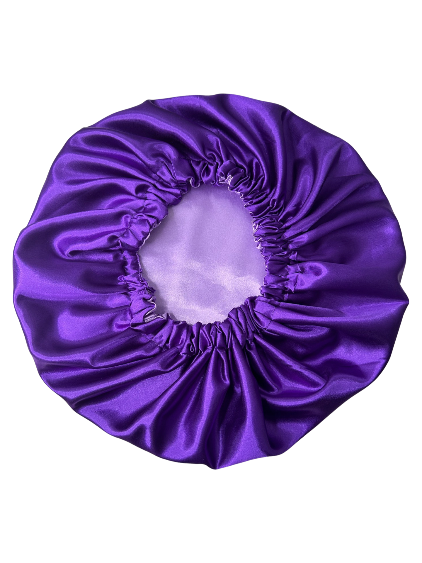 Bonnet en satin réversible | Raisin